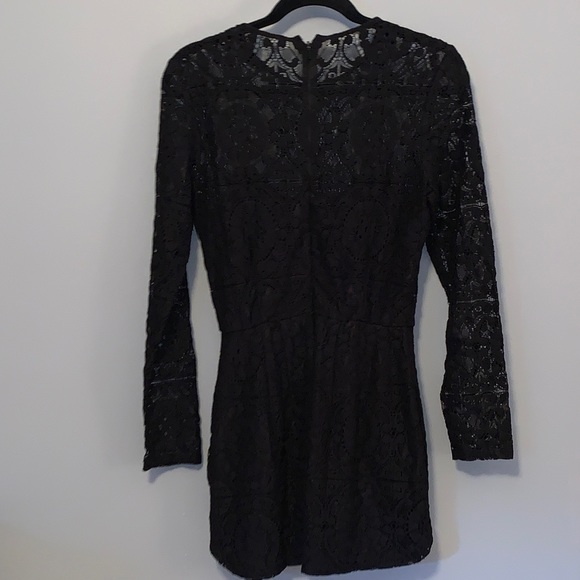 Black Lace Romper - Picture 3 of 5